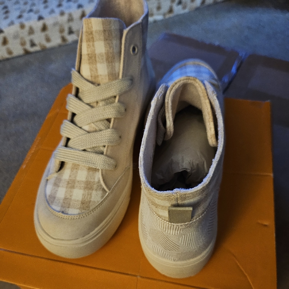 Rocket Dog LW Higher Platform Flair  Jenkins/Barton Cotton Sneakers - Picture 2 of 5